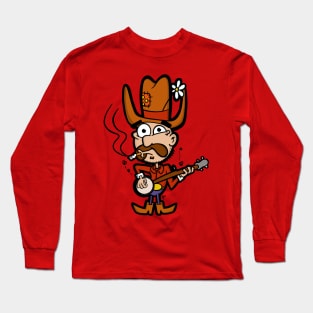 Banjo Cowboy Long Sleeve T-Shirt